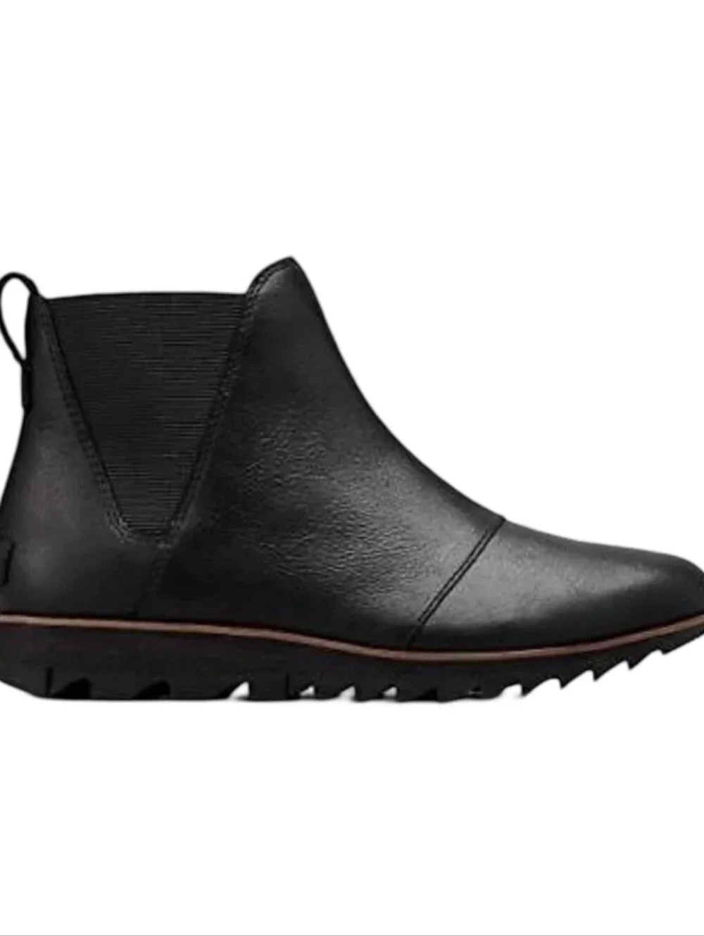 Sorel Harlow Chelsea boots in black, size 7.5